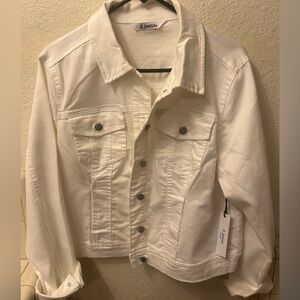 White denim jacket.
